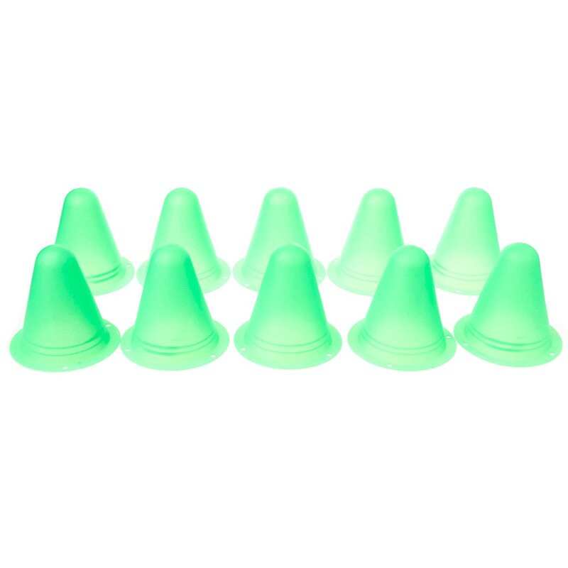 10pcs inline skating Skateboard Mark Cup Soccer Rugby Speed training Equipment Space Marker Cones Slalom Roller skate pile cup