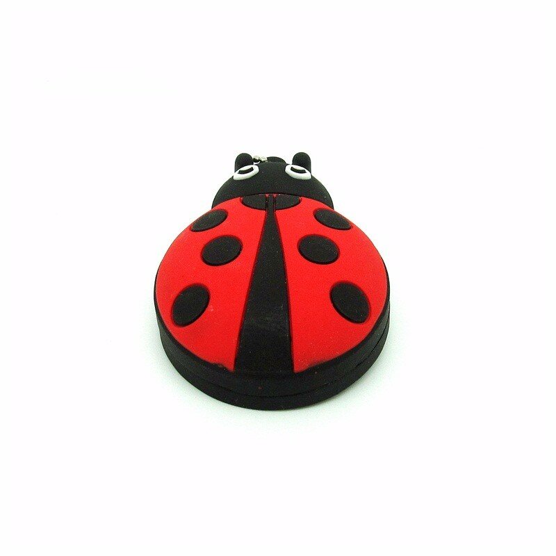 Ladybug pen drive usb2.0, flash drive fofo beetles de desenho, memória de capacidade real, usb flash drive 64g 32g 16g 8g 4g