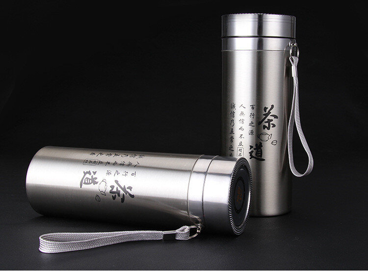 Frascos de vacío portátiles, botella térmica de acero inoxidable para té, termo aislado, taza, KD 1480, 1 ud.