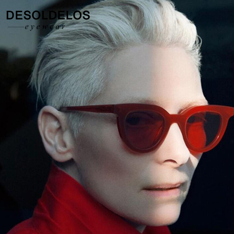 Солнцезащитные очки «кошачий глаз» UV400 для мужчин и женщин, Милые Роскошные брендовые дизайнерские винтажные солнечные очки, 2019