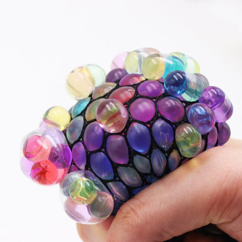1pc Vent The Grape Ball Black Net Funny Toys Antistress Grape Ball Mood Squeeze Relief Toys For Stress Fun Jokes