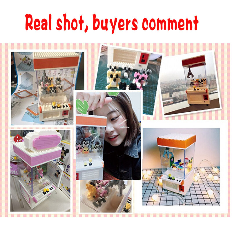 Assembly Mini Blocks Cartoon DIY Building Toy Street Game Model Educational Blocks Brinquedos Toys for Children Gift 7808