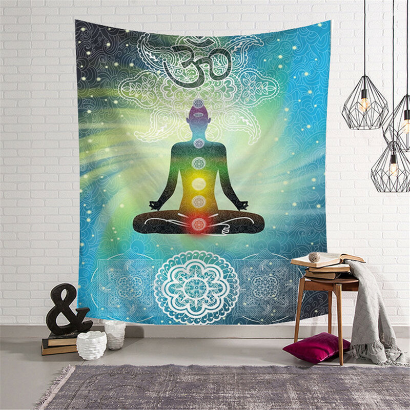 Mandala Indian Tapestry Twin Hippie Wall Hanging Bedspread Throw Cover Bohemian Beach Mat Table Cloths Home Art Decor Blanket