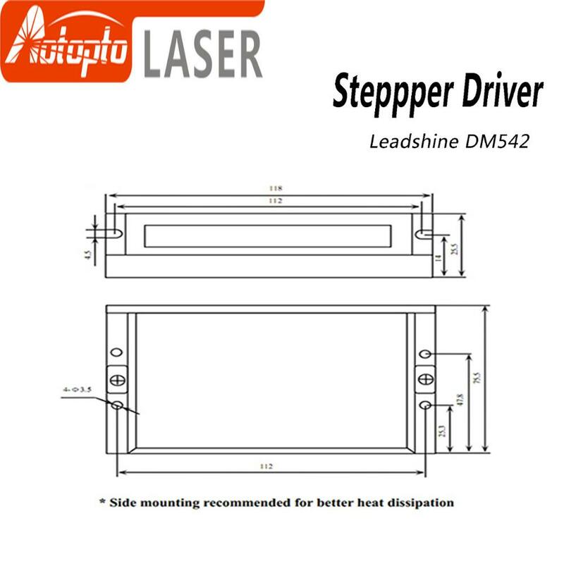 Leadshine 2 เฟส Stepper Driver DM542 20-50VAC 1.0-4.2A