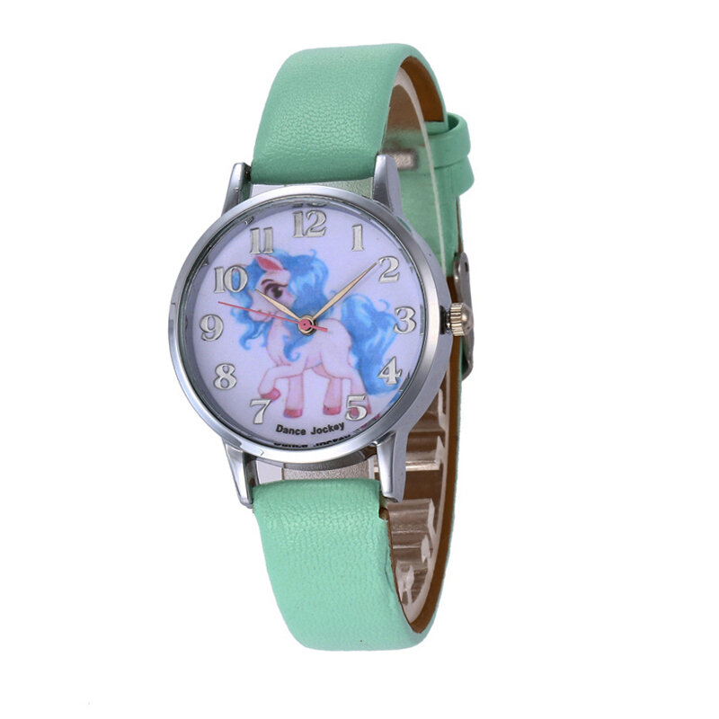 Reloj deportivo de unicornio para niños y niñas, pulsera de cuero de gelatina con dibujos animados, regalo de Navidad, nuevo