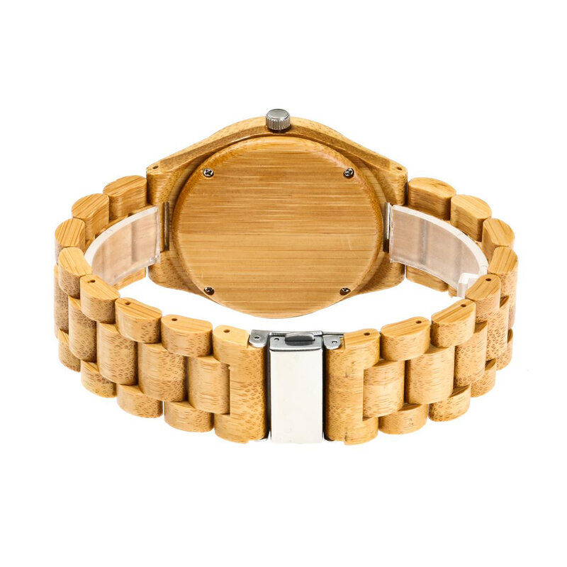 REDEAR Color Natural envío gratuito de amante de reloj de los hombres de madera de lujo de banda de cuarzo relojes para las mujeres