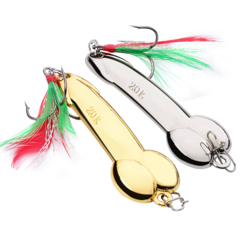 Metal Spoon Penis Fishing Lures 5g 10g 15g 20g 28g 35gSequin Lure Artificial Bait Hard Baits Tackle Pesca Vibrating Ligh Winter