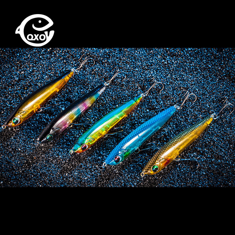 QXO Lure For Fishing metal pencil 8cm 15g Jigging Wobblers Winter Fishing All Goods For Fish Lures Artificial Bait Luminous