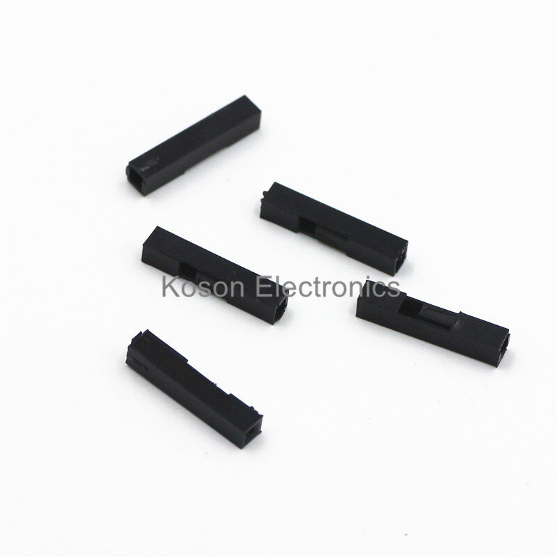 100Pcs 1P Dupont Jumper Wire Cable Housing Female Pin Connector DuPont plastic shell 2.54mm Pitch