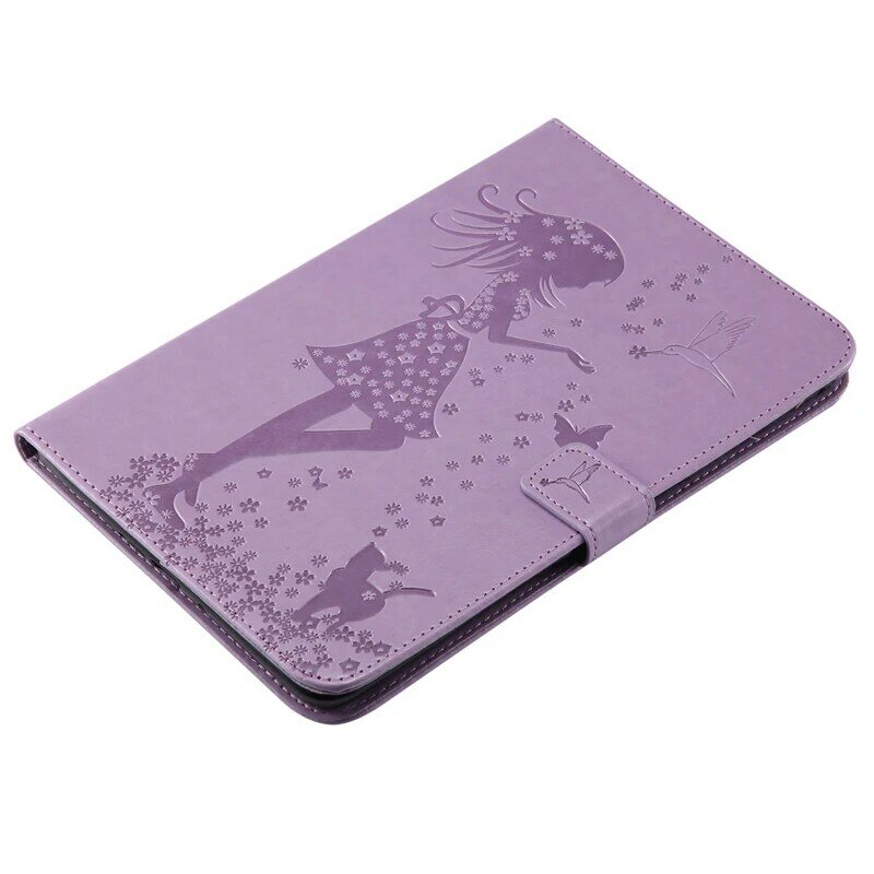 Tablet SM-T350 T351 Funda Capa For Samsung Galaxy Tab A 8.0 Luxury Lady Cat Leather Wallet Flip Case Cover Coque Shell Stand