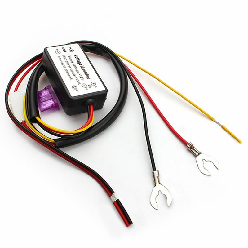Controlador de luz led para automóveis drl, 12-18v, luz diurna, regulador de intensidade e desligamento, para farol de neblina