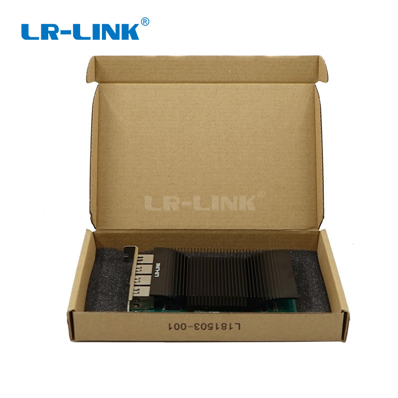 Adaptateur réseau Intel I350 Nic, carte réseau Gigabit Ethernet, Quad-port, LR-LINK, 2005PT, Application industrielle, PCI-E