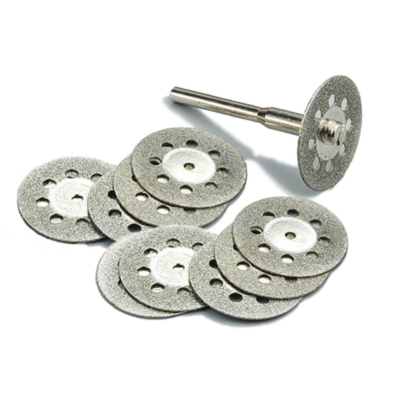 Disques de coupe en diamant, 22mm, 10 pièces, outil pour couper la pierre, disques abrasifs, accessoires d'outil rotatif dremel