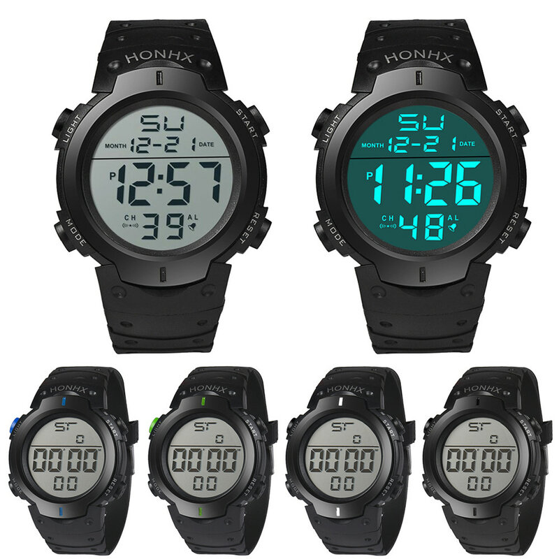 Mode Männer Digitale Uhren Wasserdicht Herren Sport Quarz Armbanduhren Relogio Masculino Militär Armee LED Männer Elektronische uhren