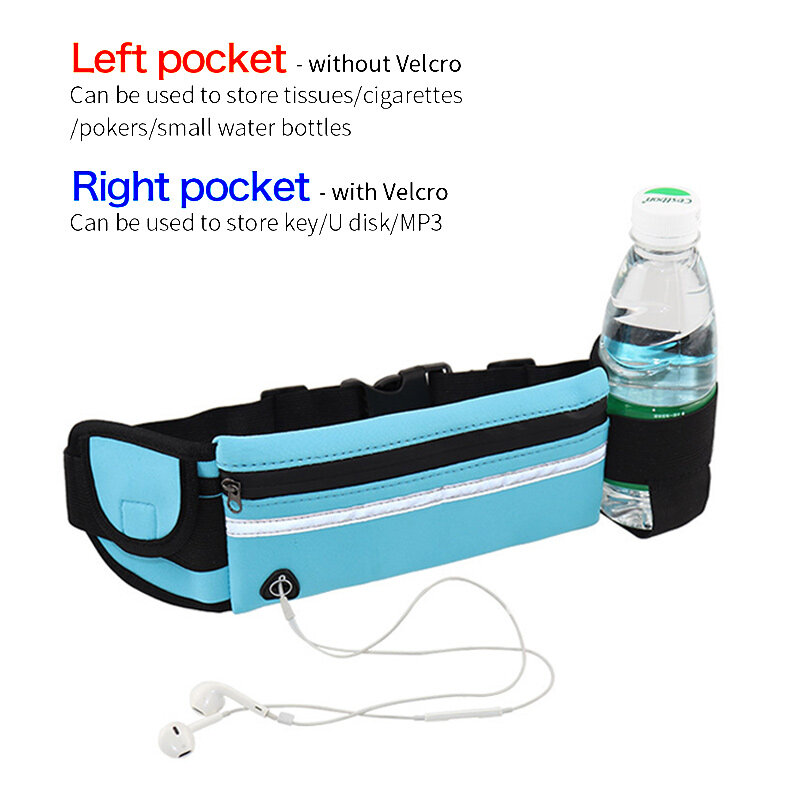 Спортивная поясная сумка для мужчин и женщин, регулируемая Водонепроницаемая уличная сумка для фитнеса и бега, мобильный телефон Holder