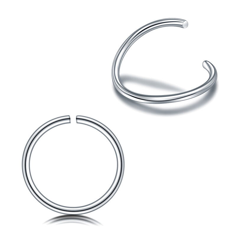 1 Pc Surgical Steel 20G Nose Rings Cartilage Earrings Fake Septum Indian Nose Piercing Hoop Piercing Labret Body Jewelry