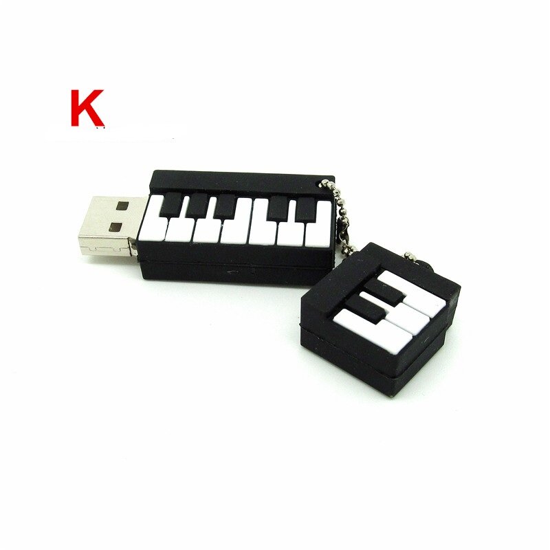Pen drive usb para microfone/piano/guitarra, 11 estilos de instrumentos musicais, drive 128mb 4gb 8gb 16gb 32gb de memória
