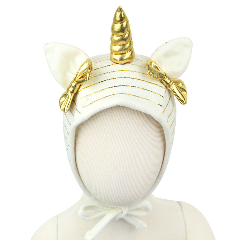 6 Warna Unicorn Topi Anak Bayi Campuran Katun Lembut Beanie Gadis Anak Laki-laki Bayi Hangat Topi Unicorn Topi