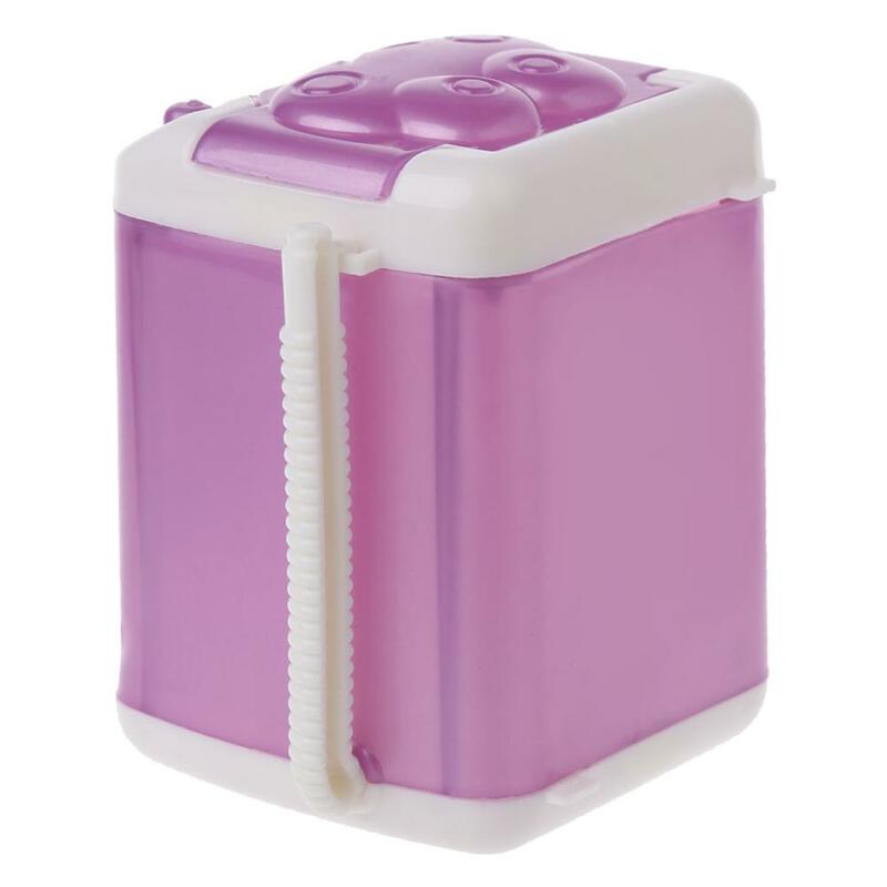 Furniture Washing Machine For Barbie Doll House Baby Toys Doll Accessories