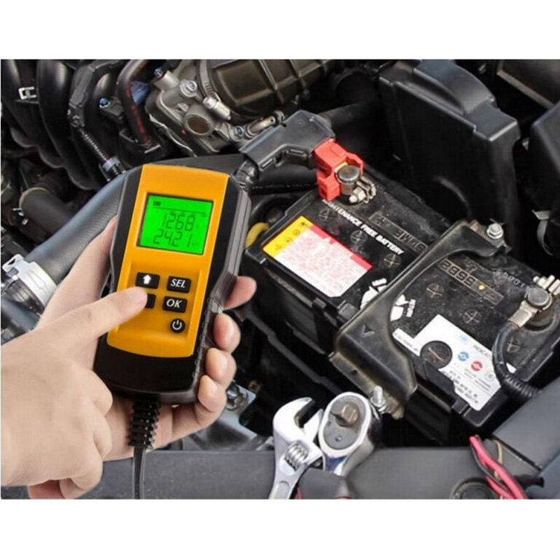 12V LCD Digital Car Battery Analyzer AE300 Vehicle Battery Voltage ohm Tester Diagnostic Tool