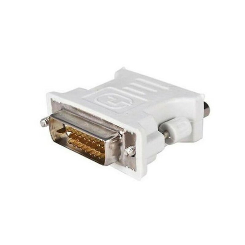 DVI D штекер переходник на гнездо VGA муфтовый стыковочный переводник адаптер конвертер VGA, HDMI, DVI/DVI 24 + 1 Pin типа «папа» к VGA Женский адаптер конве...