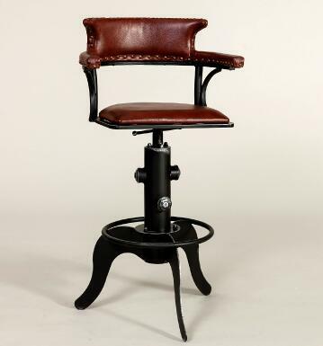 Nordycki kreatywny krzesło obrotowe. Krzesło w stylu europejskim. Amerykańskie krzesło barowe. 02