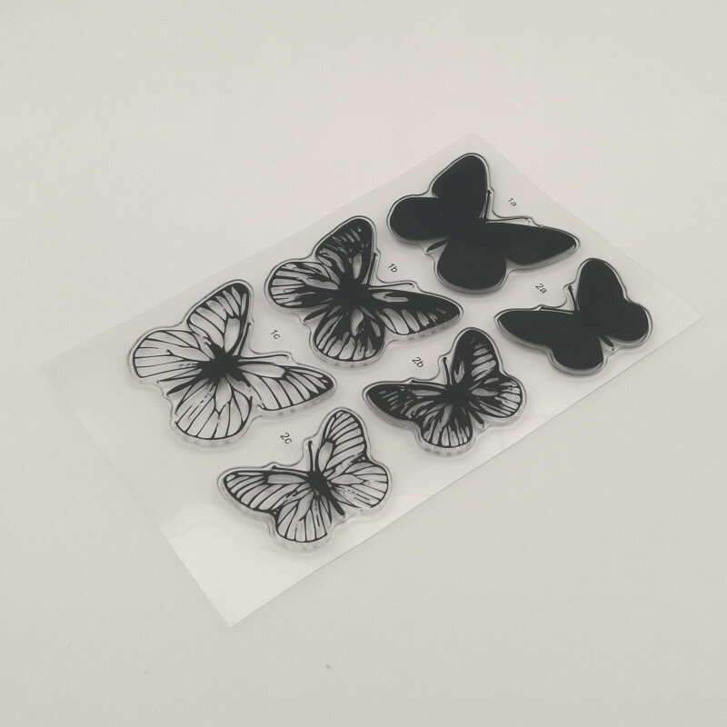 1 vel Vlinder transparante stencil voor DIY Scrapbooking fotoalbum decoratieve lakens