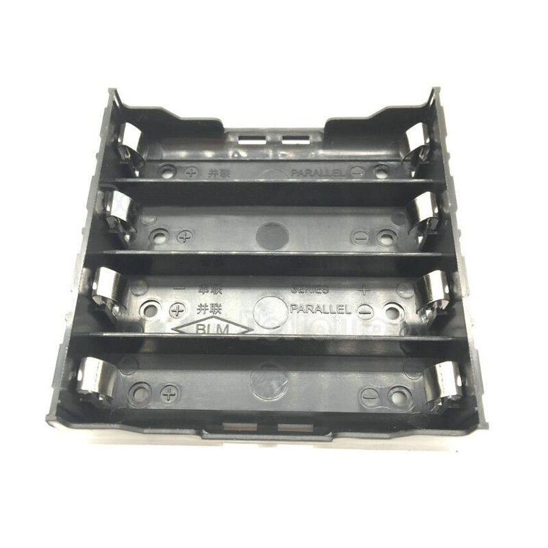 Caja de batería con PIN para 1, 2, 3, 4, 18650, color negro, 1 Uds.