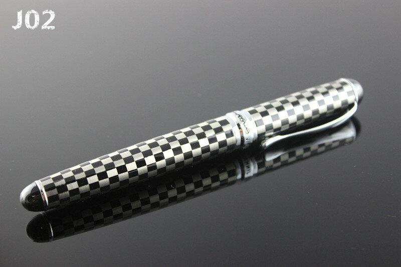 Jinhao caneta tinteiro com caixa de presente, caneta de caligrafia, ponta de tinta 0.5mm/1.0mm, material de escritório para amigos