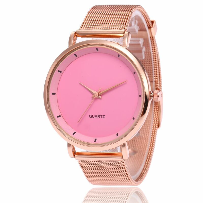 2020 marke Mode Einfache Zifferblatt Frauen Quarz Uhren Hohe Qualität Edelstahl Mesh-Armband Uhren Uhr Casual Damen Uhr Relogio