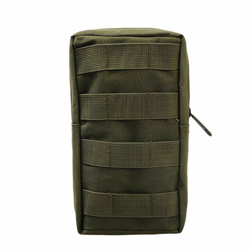 Bolsa esportiva militar durável de 21x11.5 cm, bolsa tática de cintura para atividades ao ar livre e caça