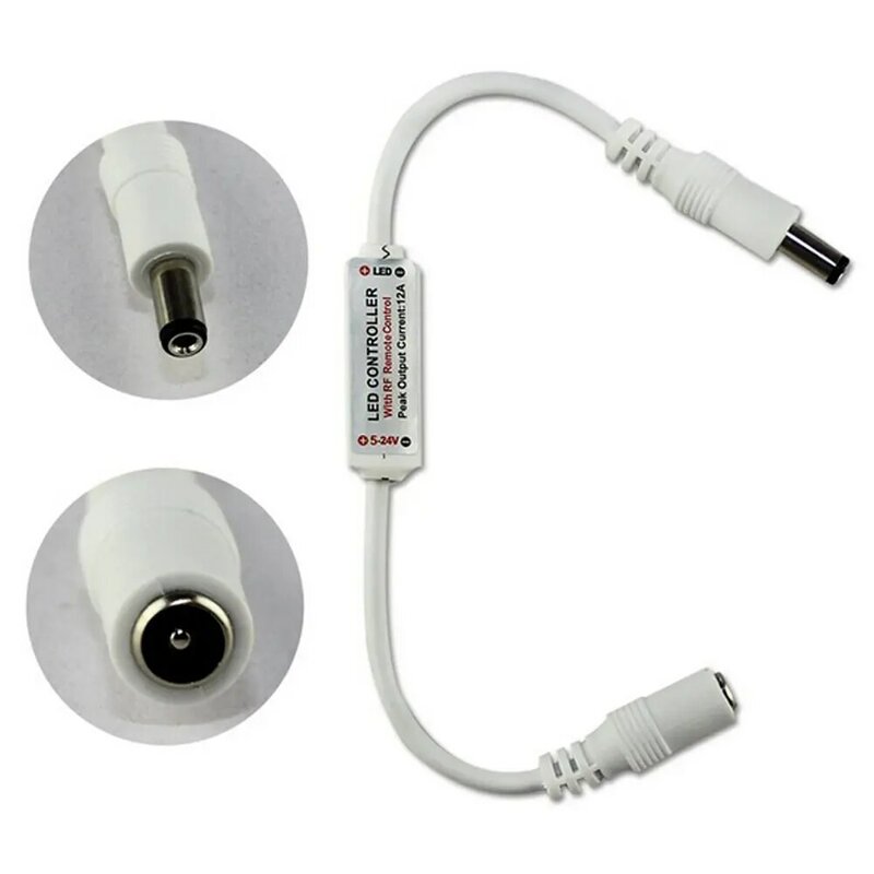 1pc mini rf sem fio led controlador remoto led dimmer controlador para única cor tira de luz smd5050/3528/5730/5630/3014