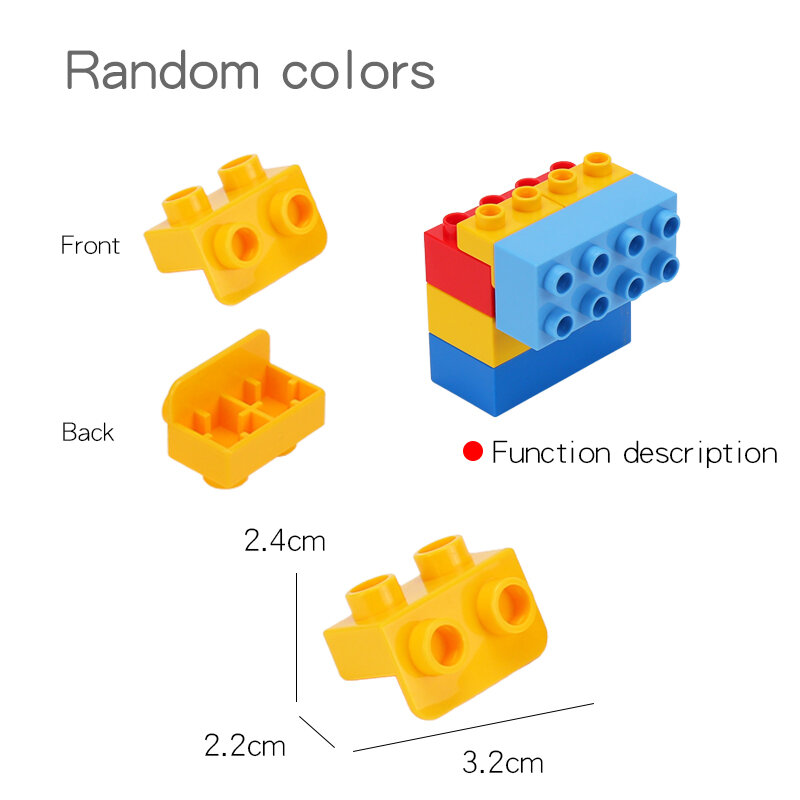 Grandes partículas DIY ensamblar bloques de construcción grandes compatibles con Base Duploed accesorios de pastos especiales juguetes educativos para chico