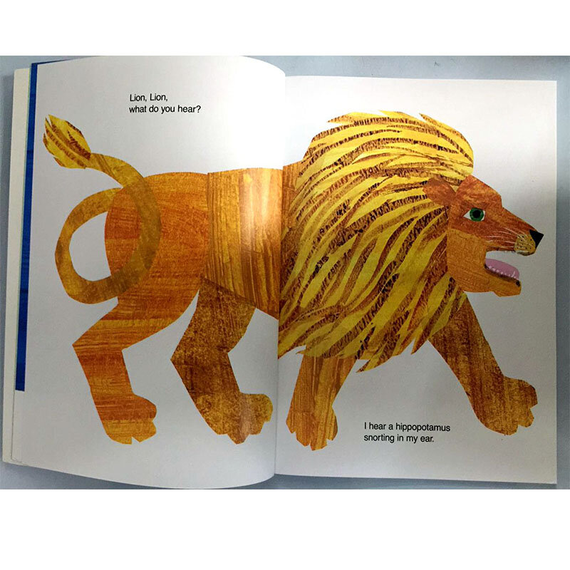 Обучающая книга с изображением медведя на английском языке, 4 шт./компл.