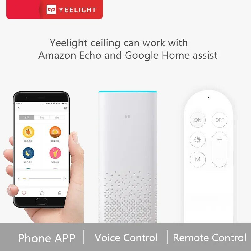 Yeelight シーリングライトプロ 450/480 ミリメートルリモート app wifi bluetooth 制御スマート led 色 IP60 防塵天井ランプ