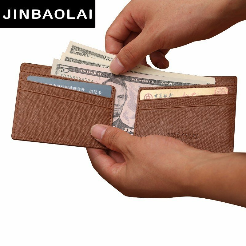 Clip mágico para dinero para hombre, Clip de bolsillo delantero Vintage para dinero, billetera con funda de identificación de tarjeta, BJS-006