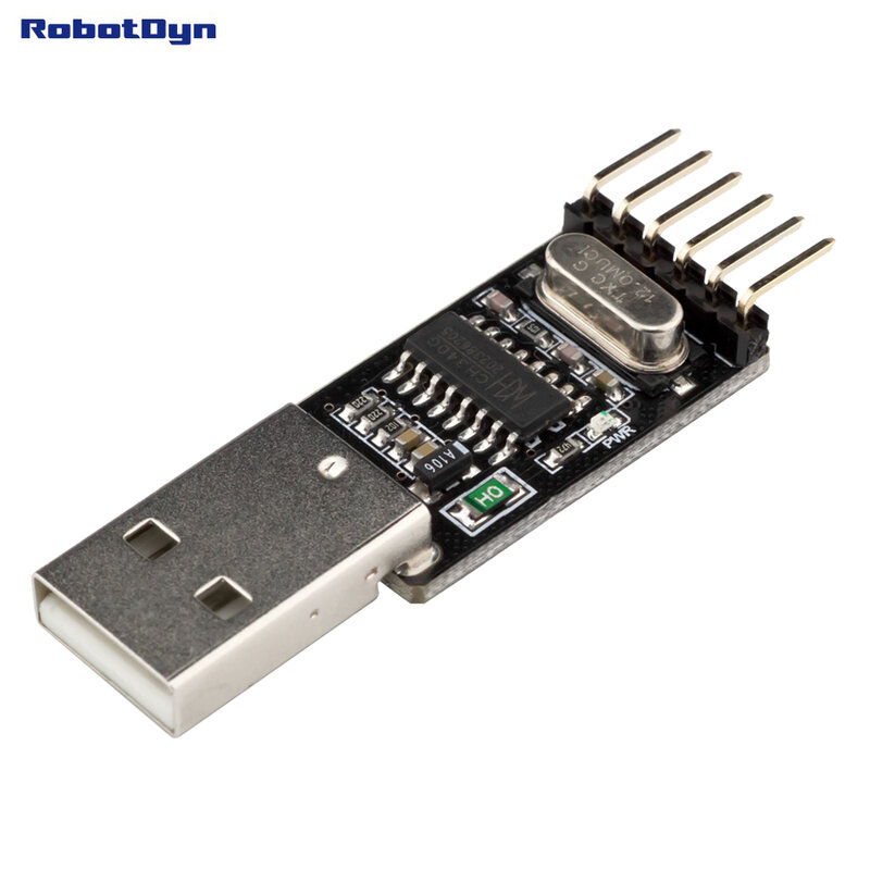 Адаптер USB-TTL-UART-Serial CH340G, 5V/3.3V для подключения микроконтроллера к ПК