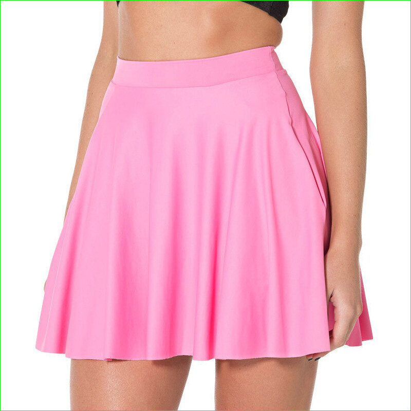 NEW Tennis Running A-line Skirt Woman Sporty Polyester Skirts With Pockets 8 Colors S 4XL