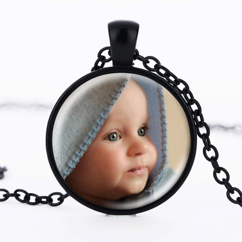 Foto personalizada pingentes colar personalizado foto de seu bebê criança mãe pai avô amado um presente para o membro da família presente
