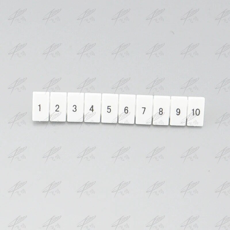 ¡20 piezas ZB6 ZB6 Número digital marcador se UK2.5B! UK5N UDK4 UKK5 bloques de terminales de carril Din de tiras con números impresos ZB6