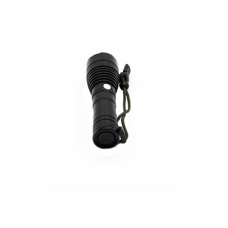 Ручной светодиодный фонарик с USB, карманный перезаряжаемый фонарь для охоты, 3 модели, черный