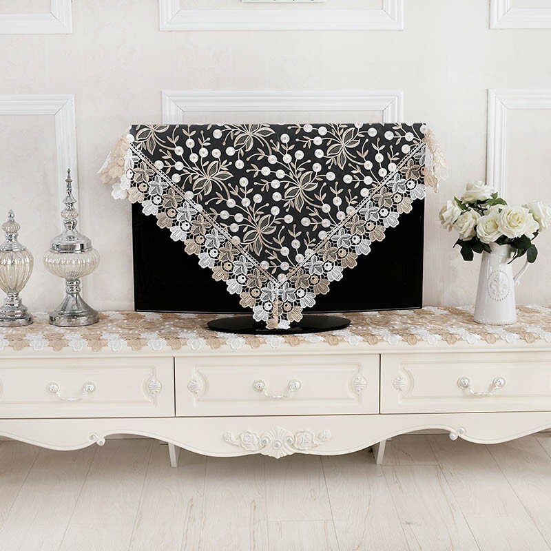 European Minimalist Modern TV Cabinet Coffee Lace Tablecloth Dining Table Runner Mats Cloth Christmas Wedding Home Decoration