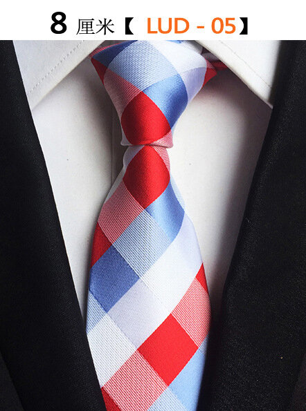 Классические мужские галстуки GUSLESON из 100% шелка, новый дизайн, галстуки-бабочки 8 см, галстуки в клетку и в полоску для мужчин, формальные, дел...