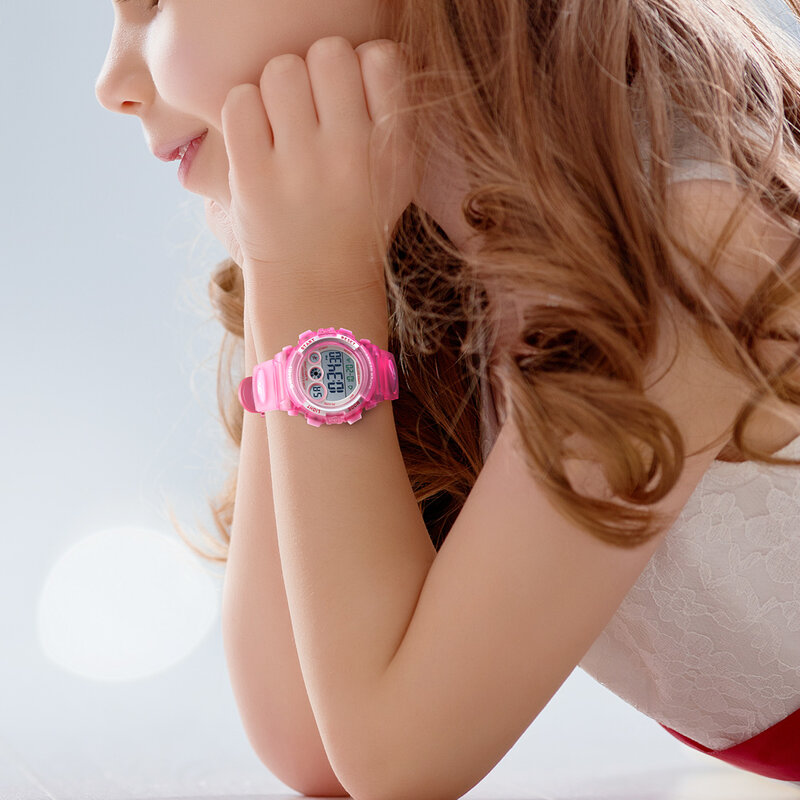 Skmeiブランドスポーツ子供腕時計ストップウォッチクロノグラフ電子時計ファッション子供腕時計高級防水アラーム時計