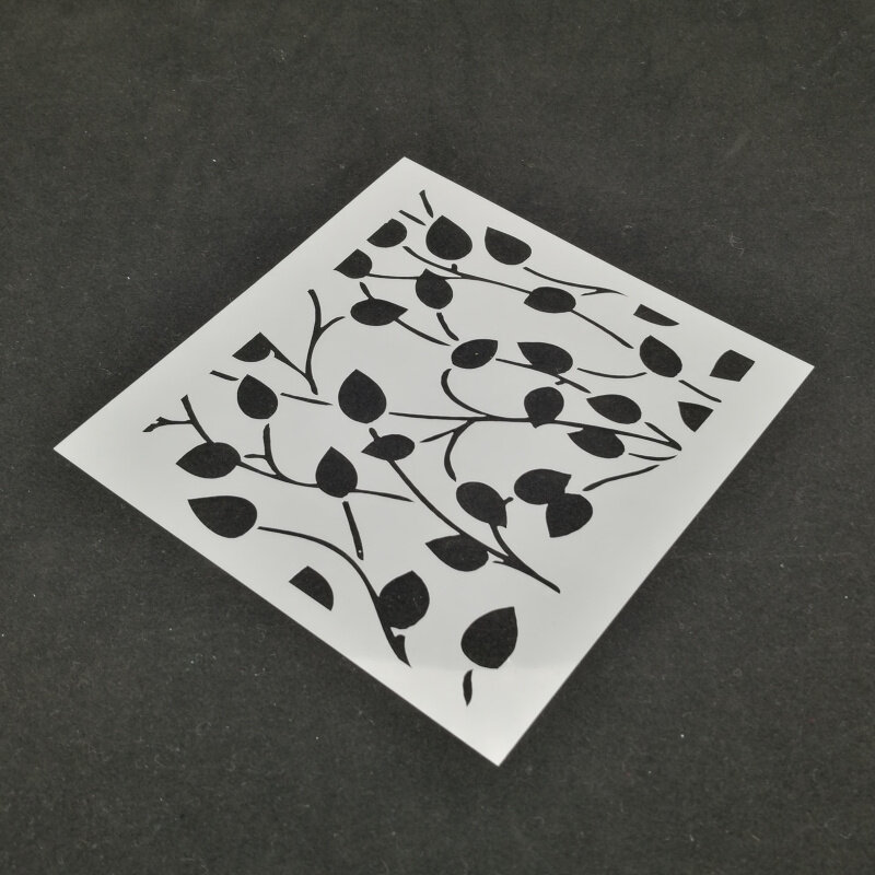 5 sztuk liści szablony rysunek farba w sprayu szablon notatnik DIY album fotograficzny dekoracyjne tłoczenie DIY karty rzemiosła