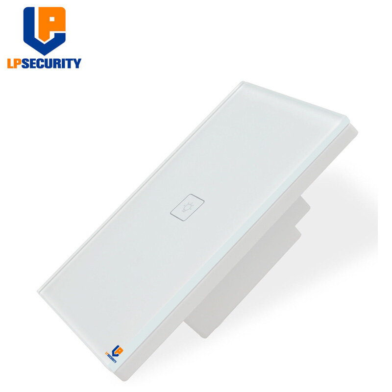 LPSECURITY-مفتاح حائط متصل ، wi-fi ، 1 قناة ، مقاوم للماء ، مع لوحة تعمل باللمس ، تحكم في التطبيق ، يعمل مع Amazon Alexa Voice Control