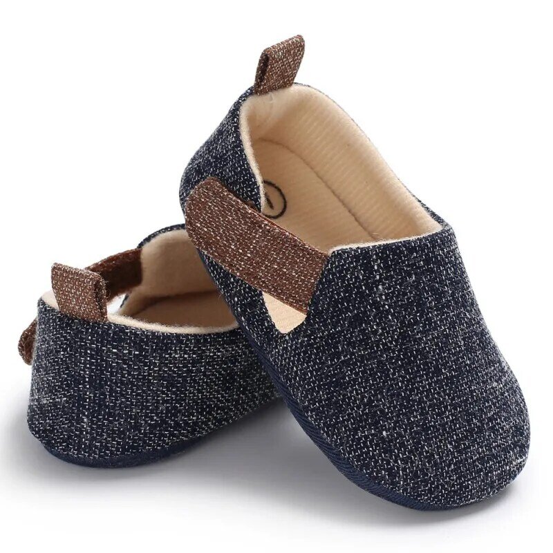 Chaussures antidérapantes pour bébé garçon, respirantes, à crochets et boucles, pour les premiers pas des tout petits