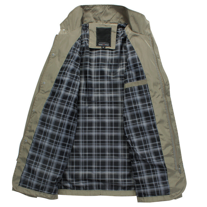 New Spring Mens Coats Casual Thin Windbreaker Jackets Fit Slim Stand Collar Overcoat Clothes Autumn Zipper Jacket Men MY034