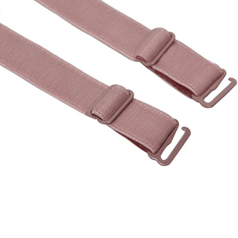 1 par 1,5 CM Color caramelo doble-hombro correa de hombro ajustable Ceñidor Pectoral tirantes elásticos del sujetador NYZ tienda