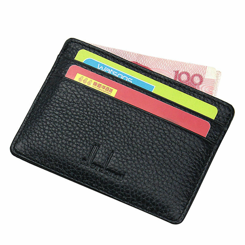 Mini portefeuilles Ultra-minces en cuir de vache, petit porte-cartes de haute qualité avec 4 fentes, Style à la mode, nouveau